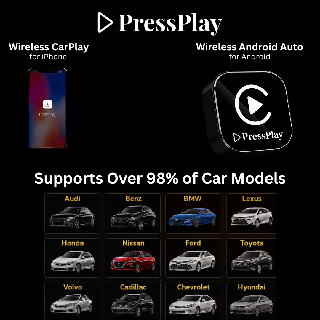 PressPlay™ Mini Wireless CarPlay Adapter